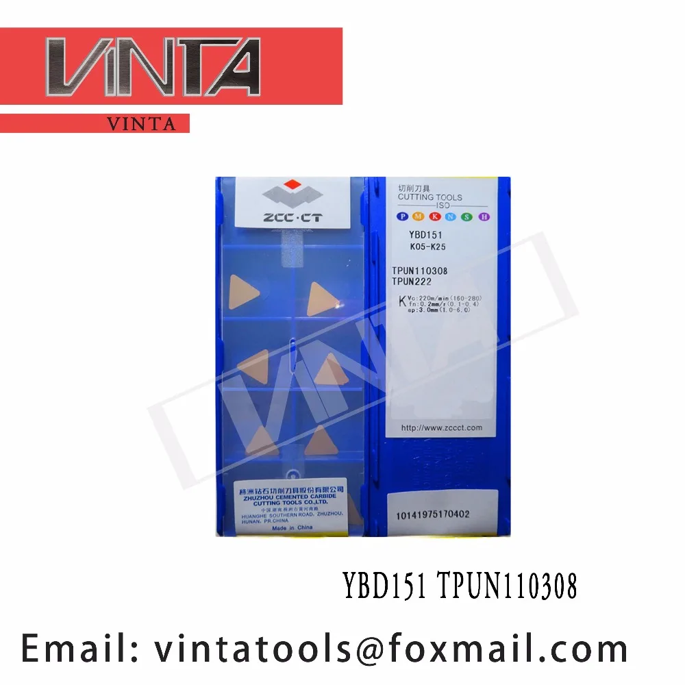 high quality YBD151 TPUN110308 cnc carbide turning inserts