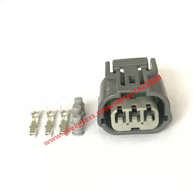 1 Sets Female 3 Pin Automotive Connector 6189-0968 Head Lamp Plug Light Socket For Car Honda City