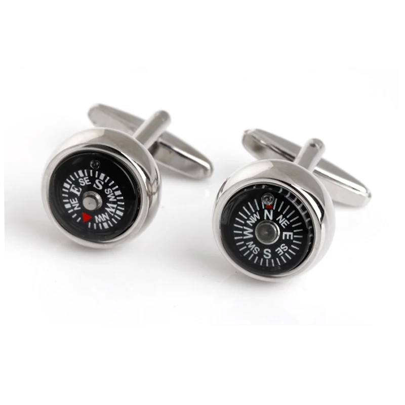 

Novelty Design Functional Cufflinks Compass Cuff links Men's Shirts Cufflinks High Quality Abotoaduras Jewelry