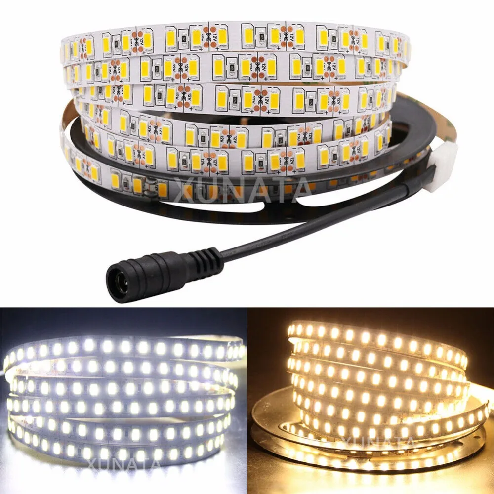 

Super Bright 120leds/m SMD 5630 5730 led strip light Flexible 5M 600 LED tape DC 12V non waterproof tape Ribbon lamp 1m 2m 3m 4m