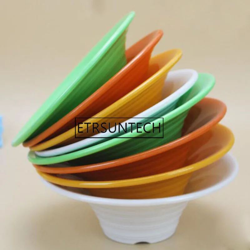 100pcs Ice Cream Bowls Salad Dessert Bowl Melamine Imitation Porcelain Milk Shake Pudding Serving Cup