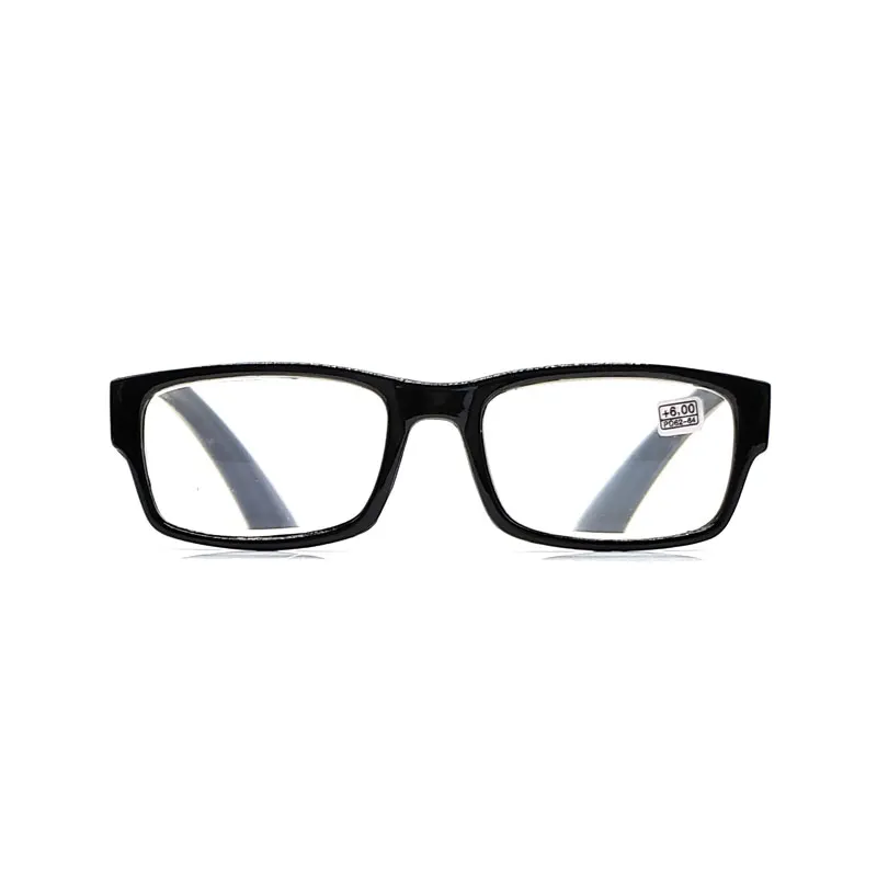 Reading Glasses for Men Women +4.50 +5.00 +5.50 +6.00 Black Plastic Frame Women\'s Degree High