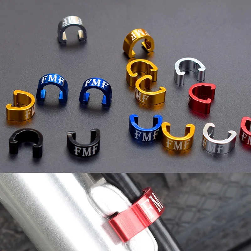 5 pcs MTB Bicycle Derailleurs Bike Shifting Cable Brake Line Tube & Hydraulic Oil Pipe C Type Buckle U Type Fixed Buckle