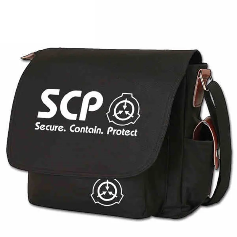 SCP Special Containt Procedures Shoulder Handbag Bag Casual Travelling School Students Book Laptop Cosplay Prop