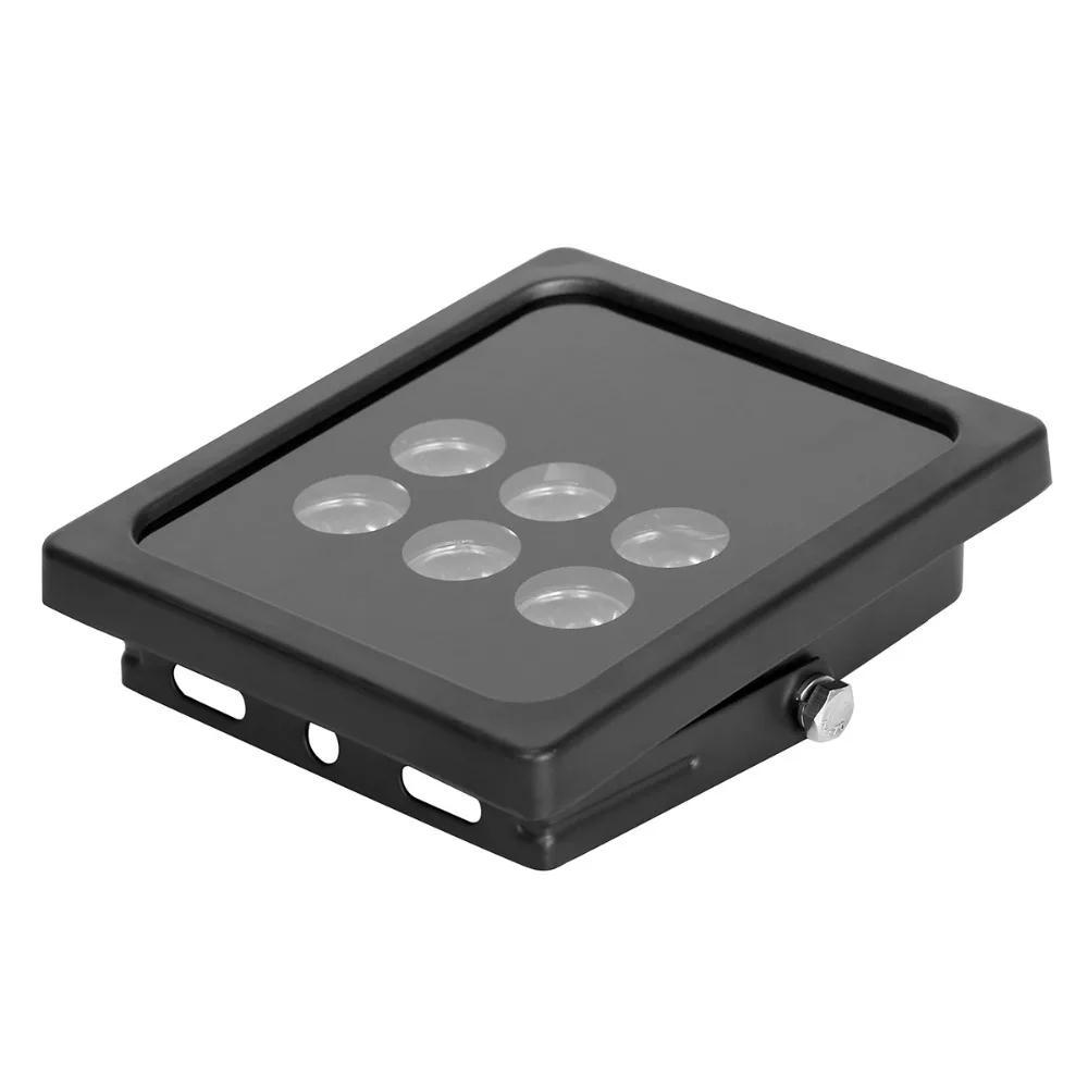 AZISHN CCTV 6 قطعة صفيف المصابيح أداة إصدار الأشعة تحت الحمراء الأشعة تحت الحمراء في الهواء الطلق مقاوم للماء للرؤية الليلية CCTV ملء ضوء للكاميرا كاميرا تلفزيونات الدوائر المغلقة IP