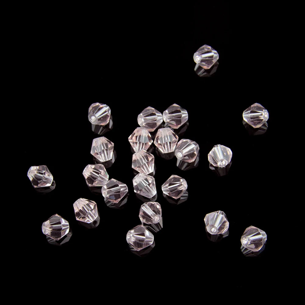 Bicone 8mm Crystal Beads Pink Color Bicone Glass Beads 1440pcs/bag for Making Beautiful Bracelets