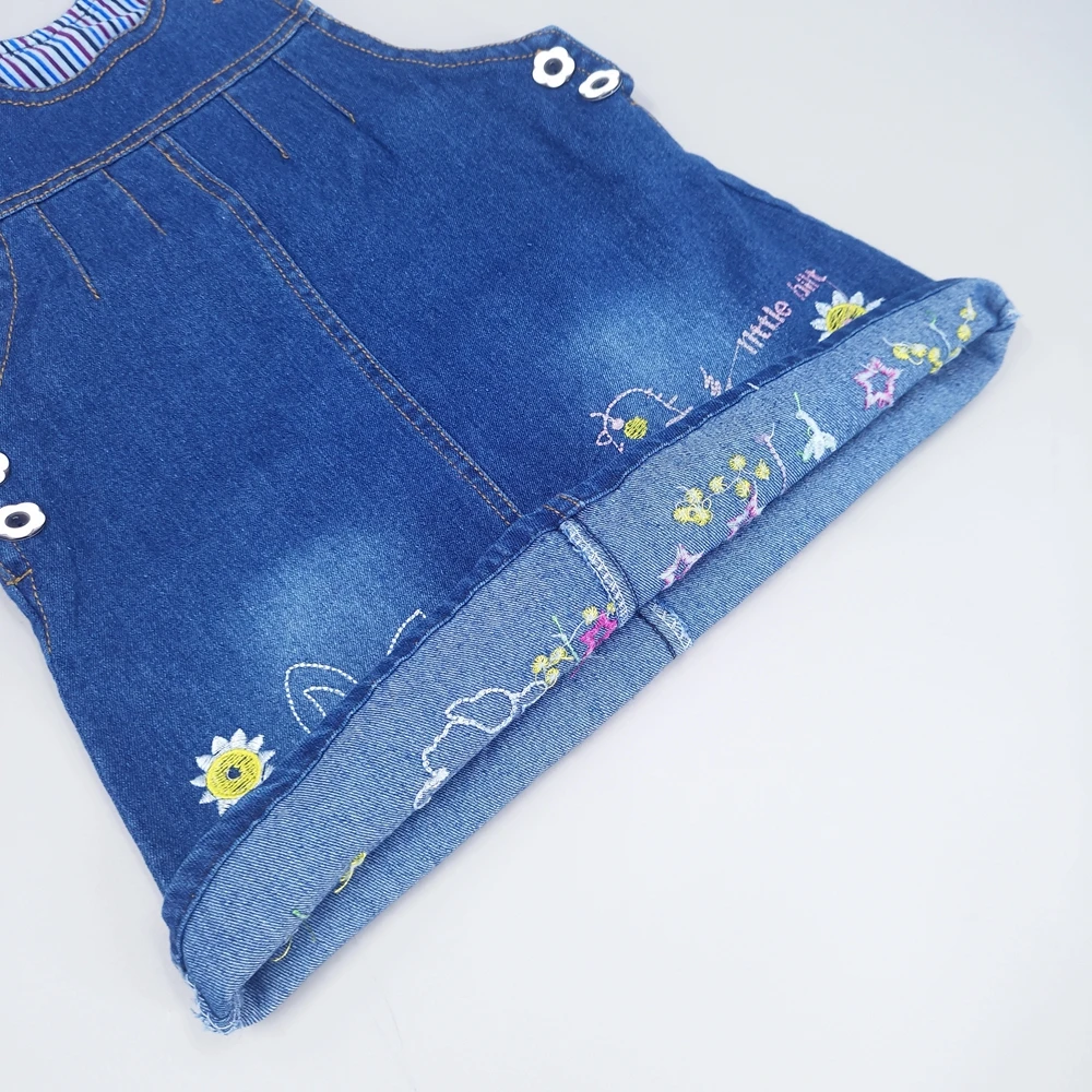 Chumhey 2-6T Toddler denim sundress Kids dress for girls summer suspender bib  jeans Pinafore  baby clothing bebe girl clothes