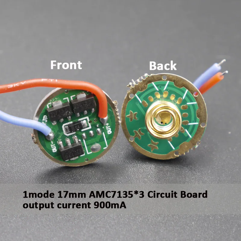 3xAMC7135 Driver 1mode 17mm 3.7v~4.2v Circuit Board +16mm Osarm Infrared 850nm SFH4715AS SFH4716S / 940nm SFH4725S Aluminum Base