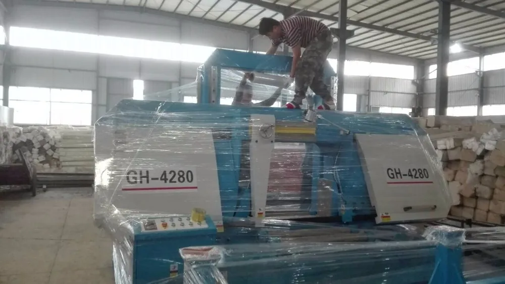 GH-4280 hydraulic cutting band saw metal sawing machine cutting machinery tools