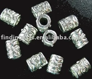 FREE SHIPPING 450pcs Tibetan silver eyed wave barrel spacers A674