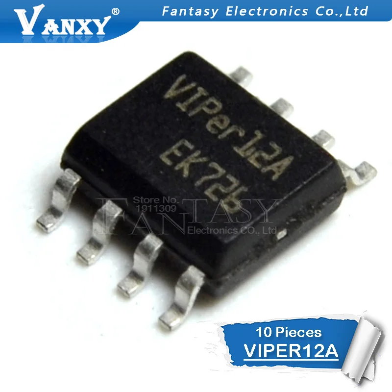 10PCS VIPER12A SOP8 VIPER12 SOP 12A SOP-8 SMD VIPER12AS VIPER12ASTR VIPER22A VIPER22AS VIPER22ASTR VIPER22