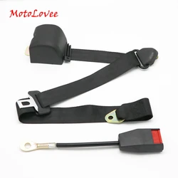 MotoLovee Universal Retractable Seatbelt Three Point Car Automatically Locking Seat Safety Belt FEB006