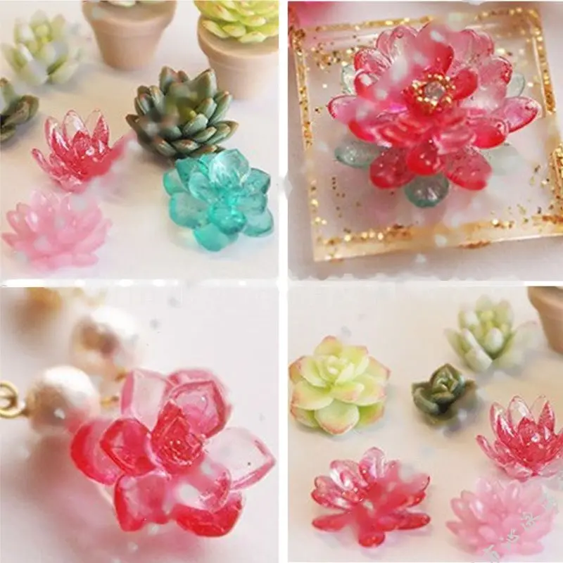 Mini Size Flower Succulent Plants Flowerpot Silicone Resin Mold Art Craft Tools