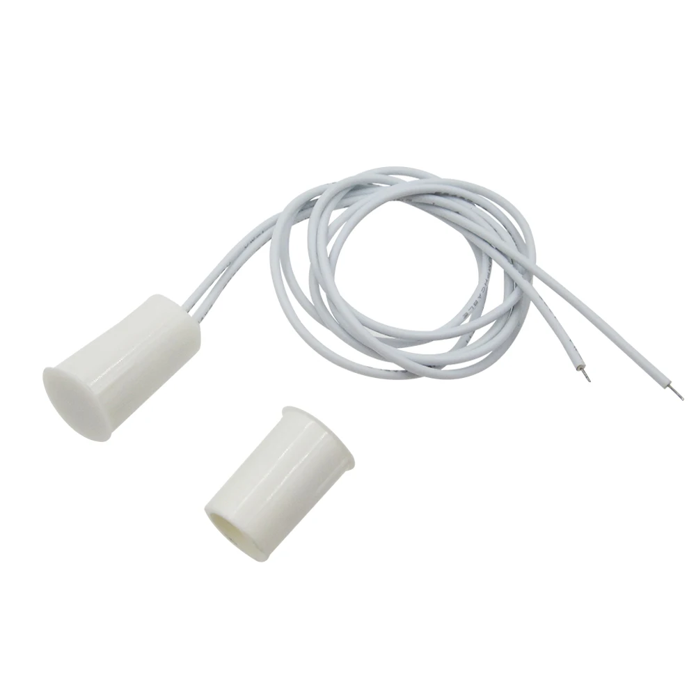 (40 pairs) 17*10.5mm Plastic Wired magnetic Door Window Opening Sensor intruder detector NC Signal Chest Lamp Switch