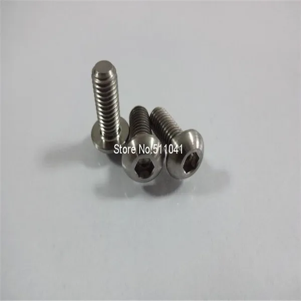 

Titan Gr2 M4*10 ISO 7380 Hex Head titanium Bolt Screw titanium Fastener, titanium bike parts,free shipping