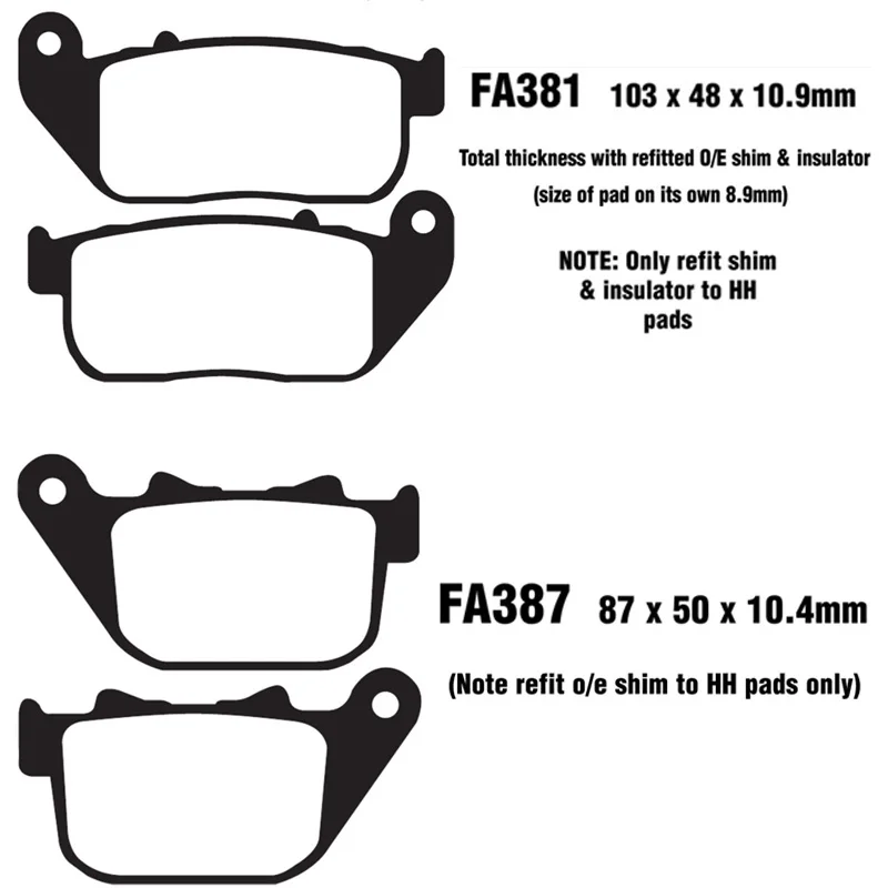 Тормозная системаMotorcycle Brake Pads Front Rear For Harley Davidson XL 883 L 883 Low 2004-2010/XL 883 C Sportster Custom 04-10