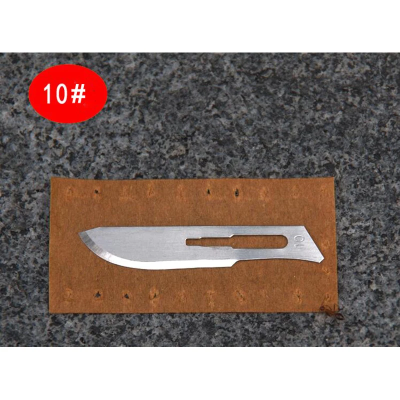 100pcs/lot Blade 10# Surgery Scalpel Opening Repair Tools Knife for Disposable Sterile/Mobile Phone/Beauty/DIY