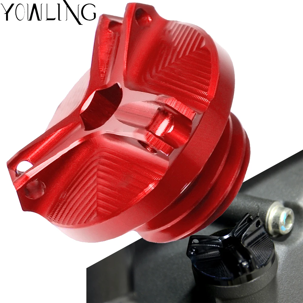 

FOR DUCATI SCRAMBLER PANIGALE 1299 PANIGALE S 1199 Motorcycle CNC Engine Magnetic Oil Drain Plug Filter Cup Plug Cover Screw
