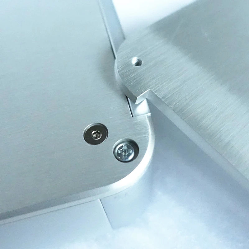 هيكل صندوق من الألومنيوم لمكبر الصوت ، مبيت 214 × 214 × 55 مللي متر لمكبر الصوت ، سماعة رأس ، مضخم صوت مسبق dac