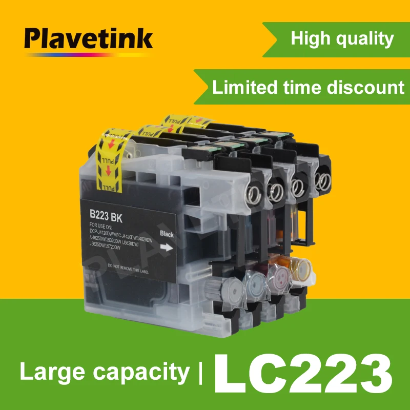 Plavetink Compatible for Brother LC223 Ink Cartridge For Brother DCP-J562DW J4120DW MFC-J480DW J680DW J880DW J4620DW J5720DW