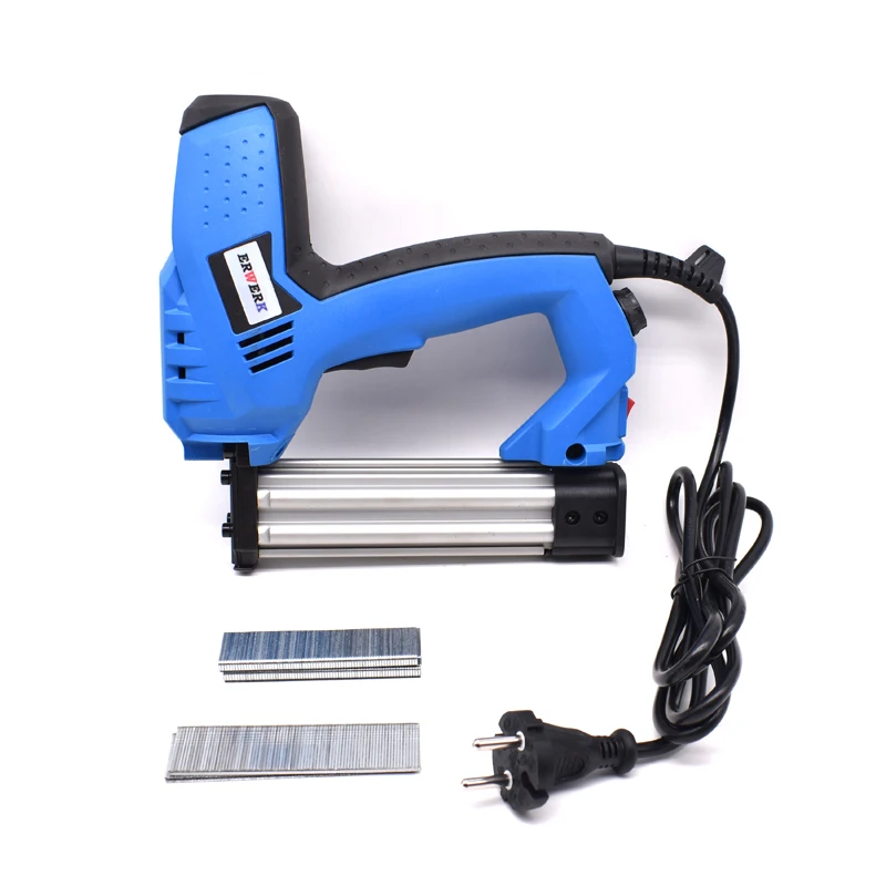 Adjustable Power 2 In 1 Electric Nail Stapler Gun 220V EU Plug Electric Power Tools With Protection Switch