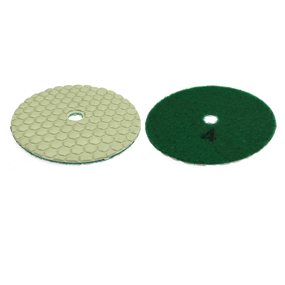 5 stuks 4 in. Flexibele Droog Slijpen Disc Quick Chnage Polijsten Pad voor Marmer Steen Beton Vloer Slijpen Air Sander Tool