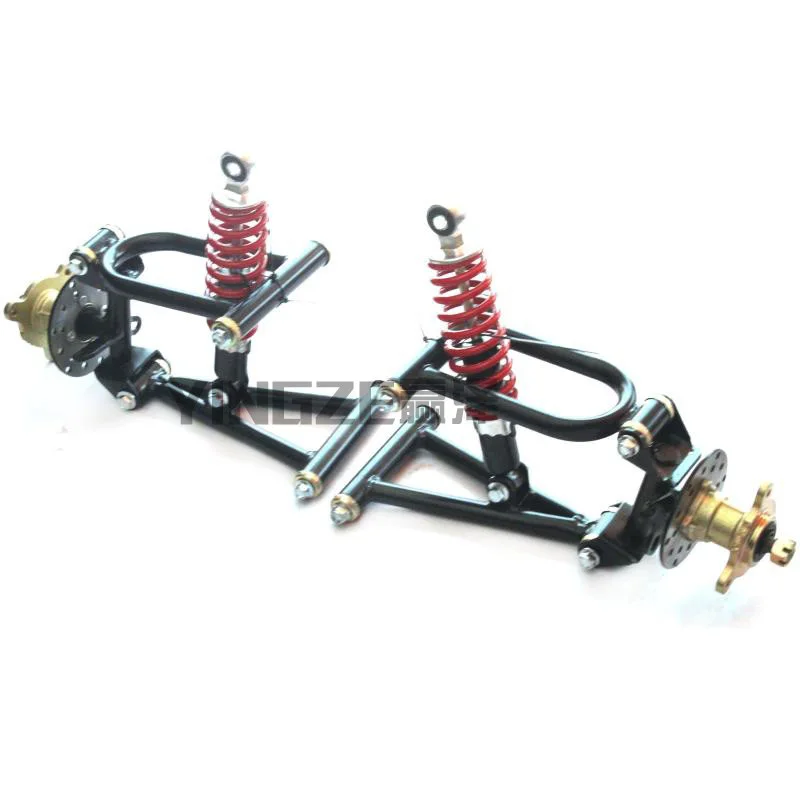 Go Kart Kart quattro ruote ATV sospensione anteriore ammortizzatori forcelloni con flangia ruota seduta