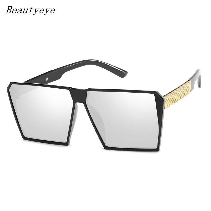 

Beautyeye Fashion Sunglasses Women 2018 Vintage Brand Design Square Luxury Sun glasses Big Frame Shades Eyewear Oculos UV400