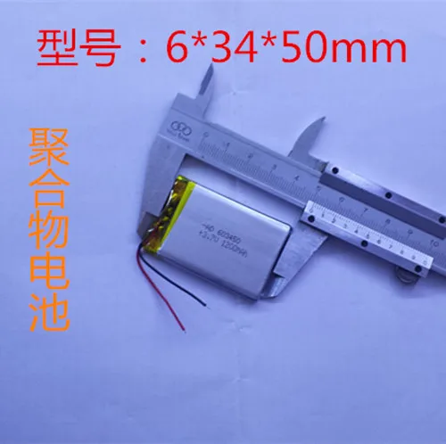 603450พอลิเมอแบตเตอรี่3.7โวลต์1200มิลลิแอมป์ชั่วโมงใช้ในจีพีเอสเครื่องบันทึกและอื่นๆดิจิตอลทั่วไปแบตเตอรี่ชาร์จLi-ion C