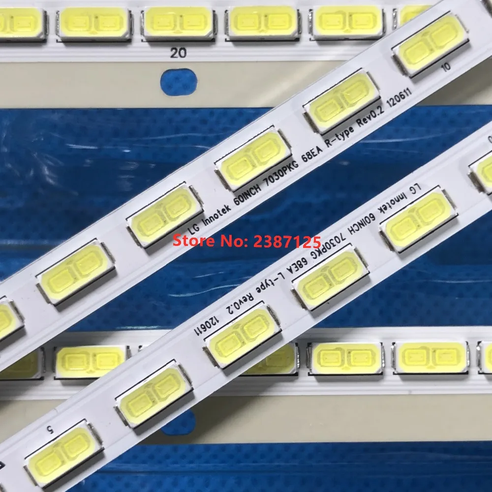 LED Strip For 60INCH 7030PKG L/R JE600D3LC5N/7N GLE0399 KDL-60R520A KDL-60R550A KDL-60R555A LC-60EQ10 LC-60LE651E LC-60LE652E