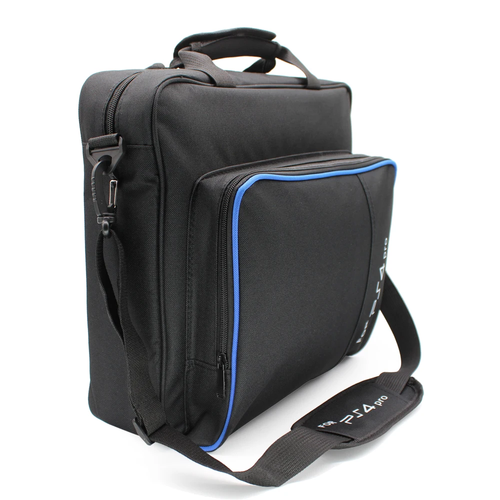 PS5/PS4 프로용 슬림 미 게임 가방, 캔버스 케이스, 보호 숄더 캐리 백, 플레이스테이션 4 PS4 프로 콘솔용 핸드백, 오리지널 사이즈