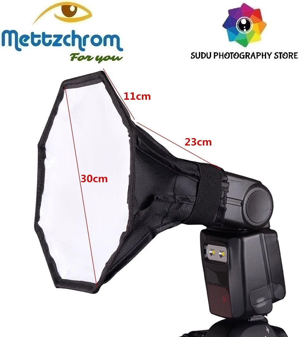 

Mettzchrom Universal 30cm Octagon Studio Flash Softbox For Nikon Godox Yongnuo Canon Speedlite Softbox