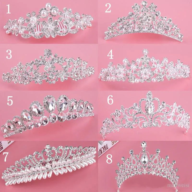 Tốt nhất Bán Bridal Fascinators Với Rhinestone Head Pieces Pha Lê Bridal Headbands Tiaras Tóc Cưới Phụ Kiện