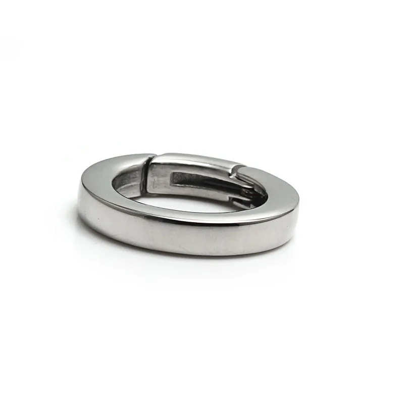 20mm Smooth Round Stainless Steel Spring Lock Clasps Jewelry Findings For Bracelet Necklace Making 10pcs/lot BXGC-181