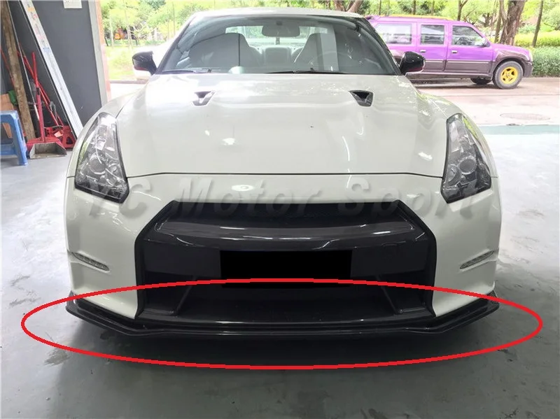 

Car Accessories Carbon Fiber NI Style Front Diffuser Lip Fit For 2011-2014 R35 GTR DBA Front Bumper Lip Diffuser