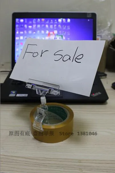 Clear Plastic POP Sign Price Tag Holder Advertising Display Rack Clips For Merchant Shop OWners - 1/3/5/10/20 You Pick