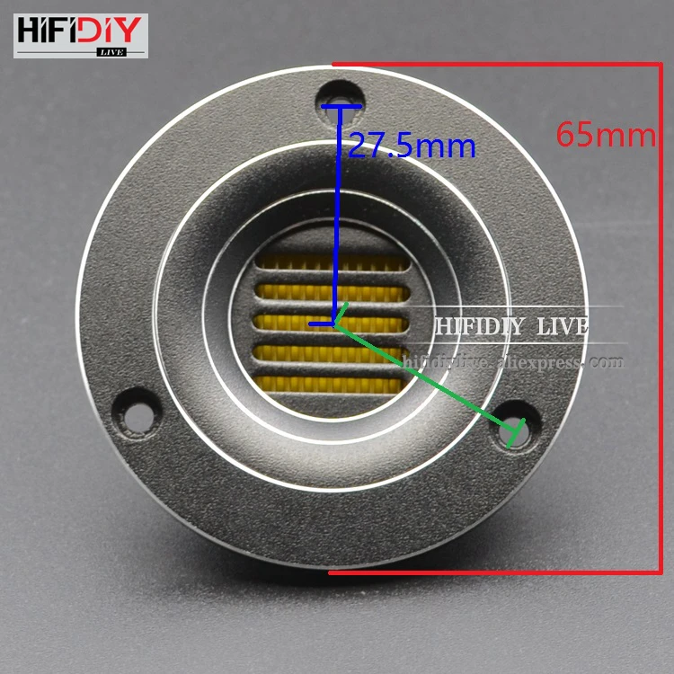 HIFIDIY LIVE  AMT-65 Treble Loudspeaker hi-fi 2.5 inch Tweeter Speaker Unit Air Motion 8OHM 30W Super belt type high loudspeaker
