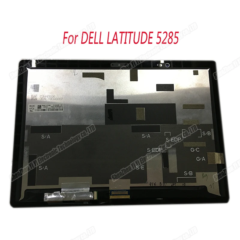 

12.3" LCD TOUCHSCREEN ASSEMBLY For DELL LATITUDE 5285 5290 2 IN 1 P27S T17G T17G001 TV123WAM LQ123N1JX31 2TDV5 X8T3P 0KK8X