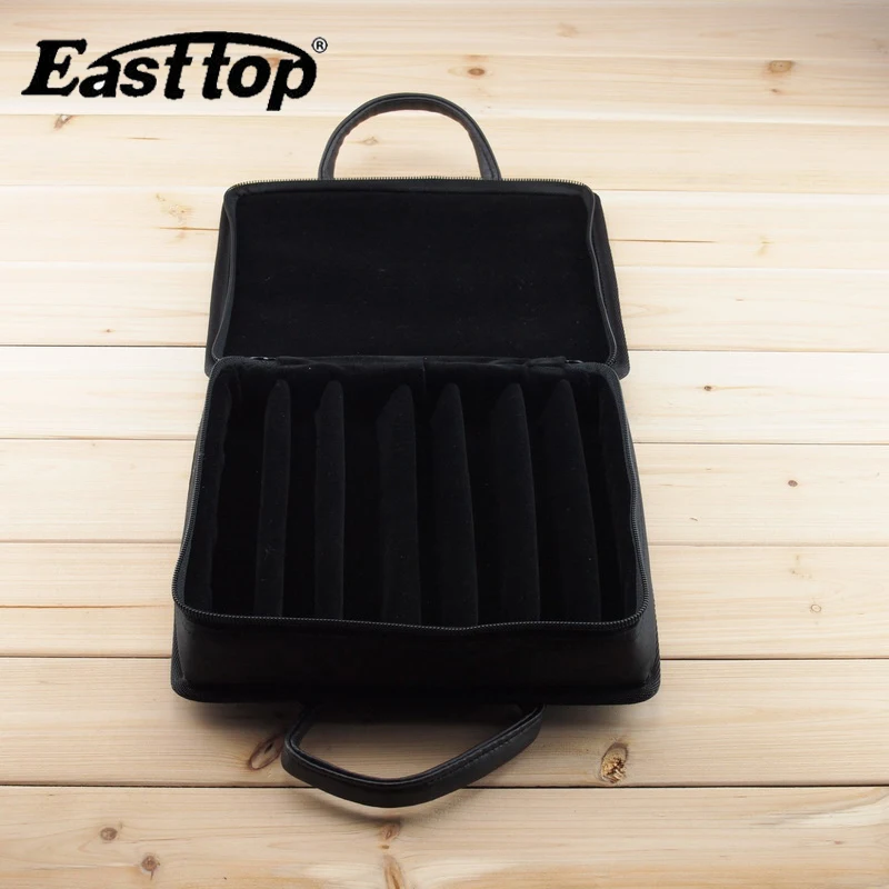 High Quality Easttop 24-hole harmonica bag Tremolo harmonica bag/ harp bag instrument bag( 7 harmonicas loaded)