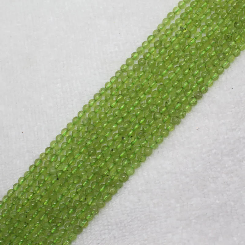 Mini. order is $7! 4,5mm Natural Peridot Chrysolite Olivine Round Jewelry Making Loose Beads 15\