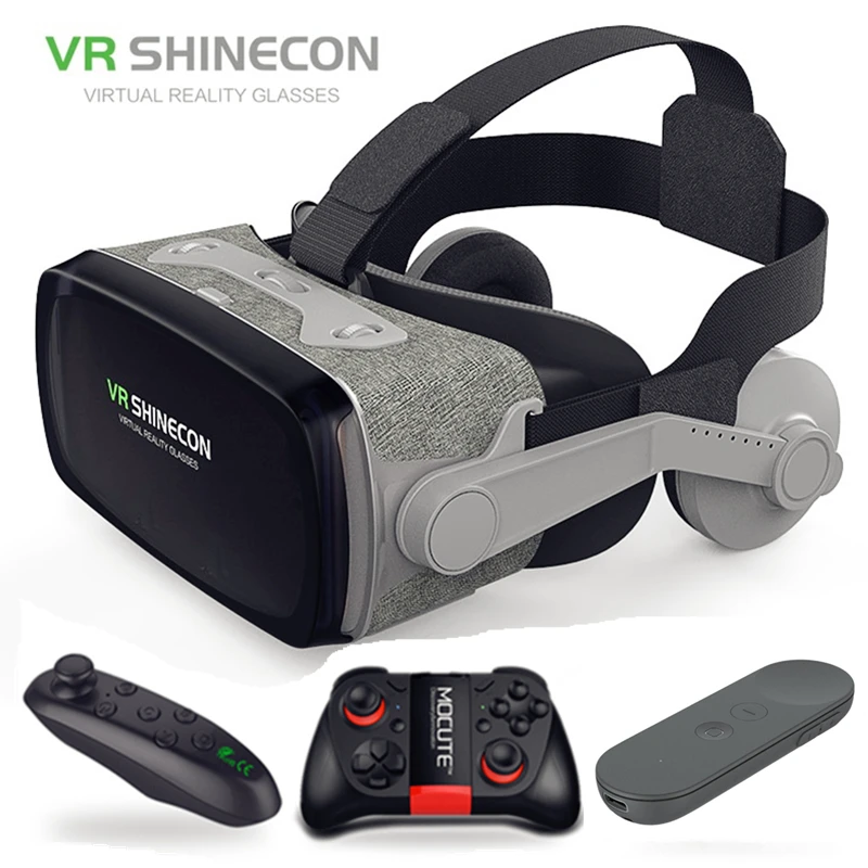 

Casque Headset Vr Shinecon Gerceklik Virtual Reality Glasses 3D Helmet Goggles 3 D Google Cardboard For Phone Smartphone Len