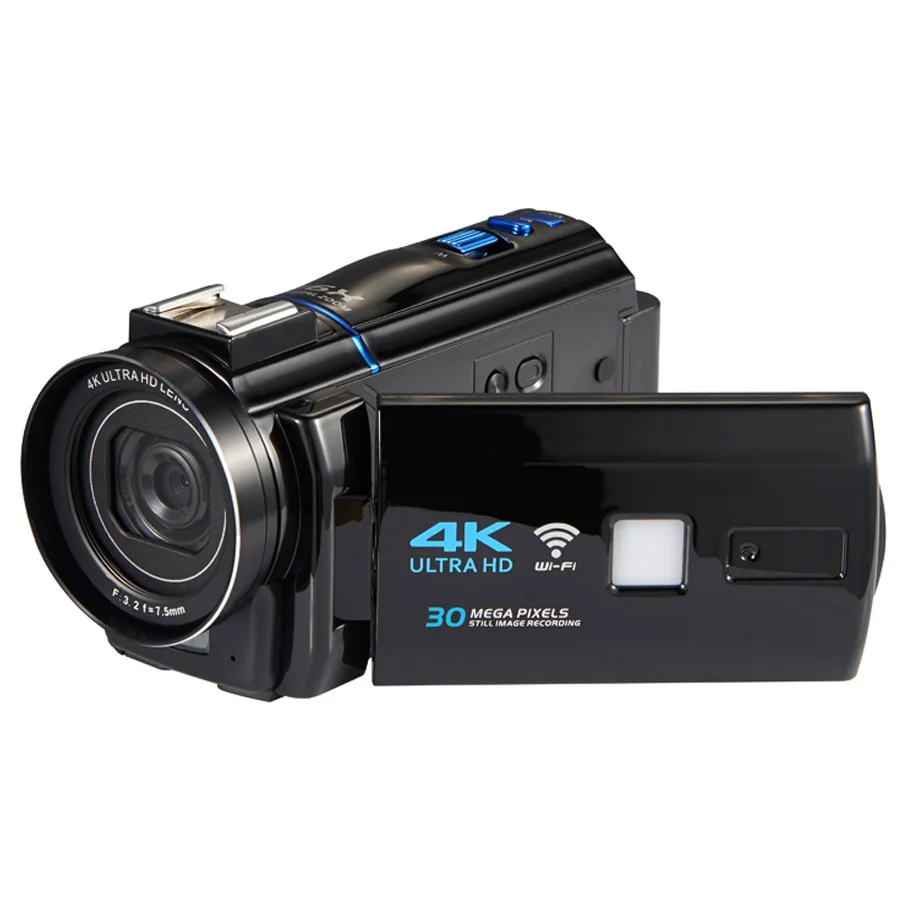 Winait 30Mp Super 4K Digital Video Camera With 3.0'' Touch Display And 16X Digital Zoom Digital Camcorder