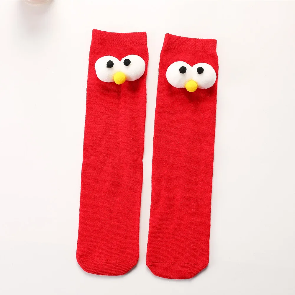 Children's Fashion big eyes straight pipes children's socks cute cartoon babies stockings and socks Boys Girl High-grade Socks