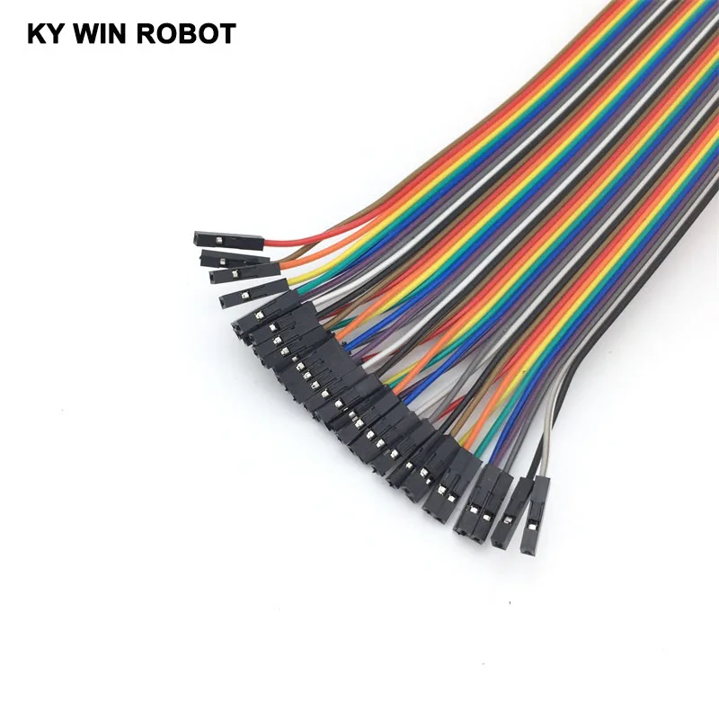 Dupont line 40pcs 20cm 2.54mm 1p-1p Pin Female to Female Color Breadboard Cable Jump Wire Jumper For Arduino