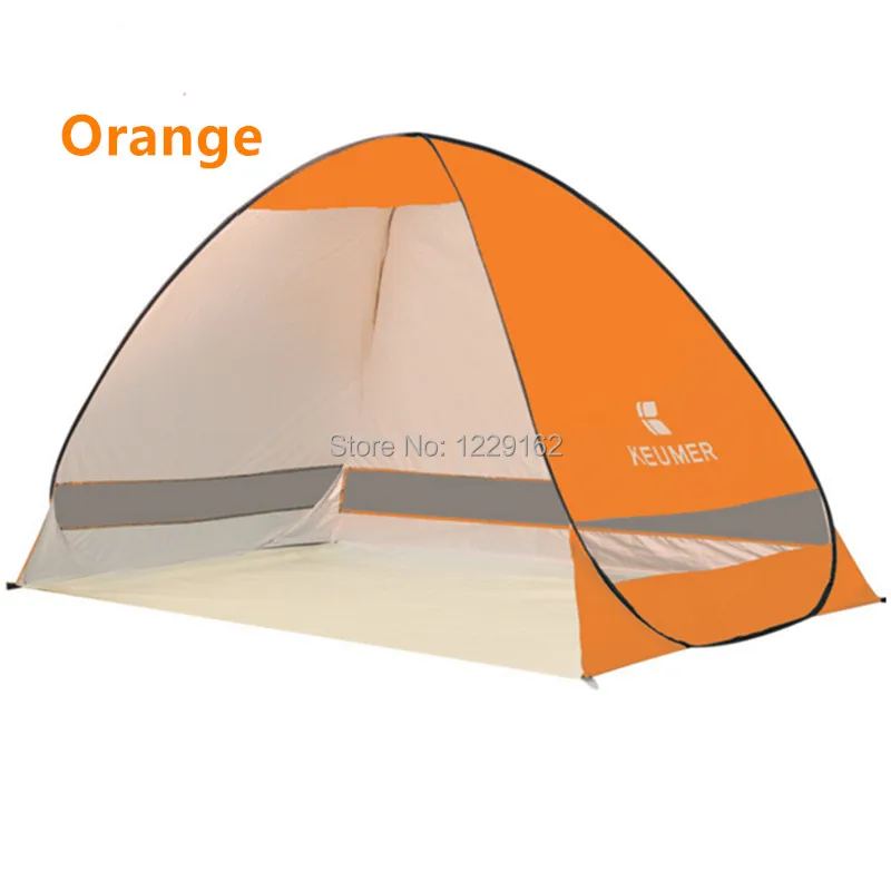 Outdoor camping hiking beach summer tent quick open pop up beach awning fishing tent Awning sun shelter 1-2 people tent