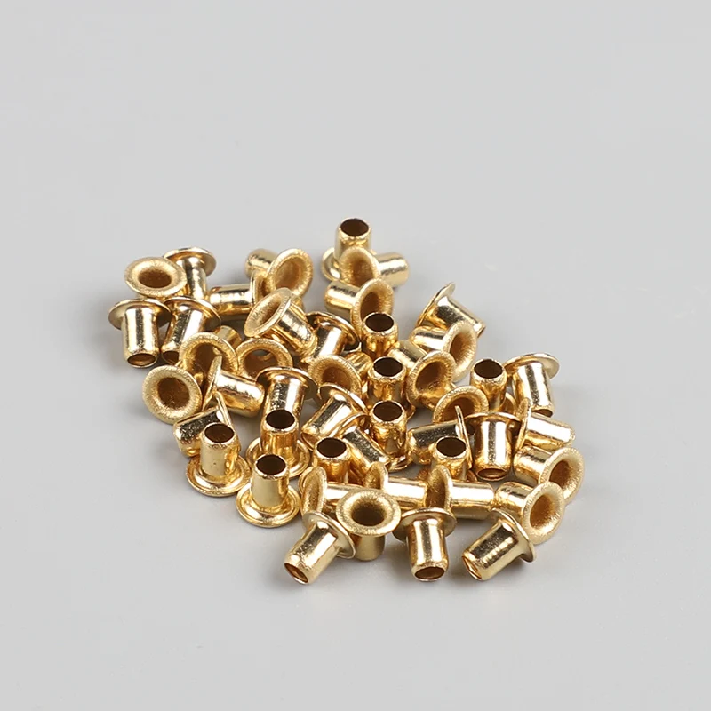 1000pcs /lot M3(d)*4(L)mm  Hollow Copper  Rivet  circuit board PCB vias nails ,Heloma rivet