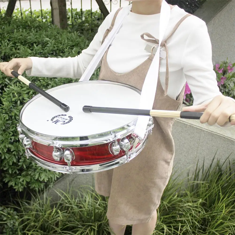 Baquetas de bambú con mango de goma, palitos de tambor, Balada de Jazz, cepillos de tambor de percusión, paquete de Harmmer, accesorios de tambor, 1