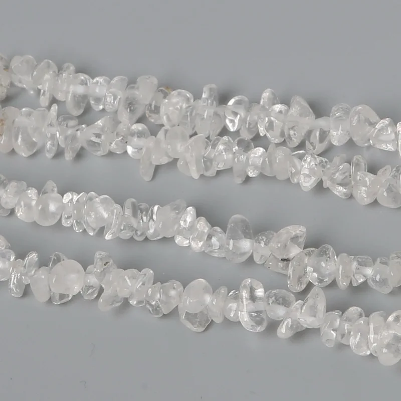 SALE!! Natural Stone Chip Beads for Jewelry Making: Blue Sand Howlite Olivine Crystal Strand 34\