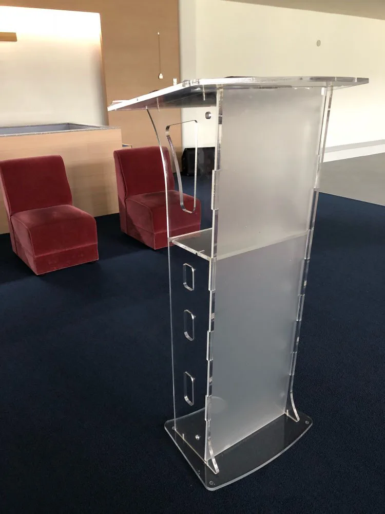 clean acrylic rostrum/The report table/School/meeting rostrum  pulpit furniture acrylic lectern plexiglass