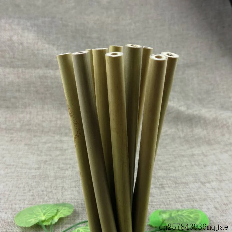 100pcs Reusable Bamboo Straws Organic Bamboo Drinking Straws  Wood Straw for Party Bar Tools